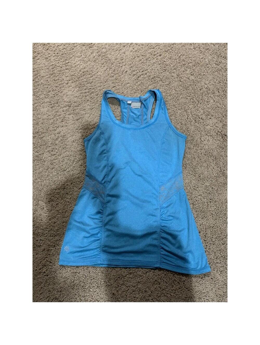Women's Athleta tank top Blue XXS XX SMALL athletic top shirt sleveless